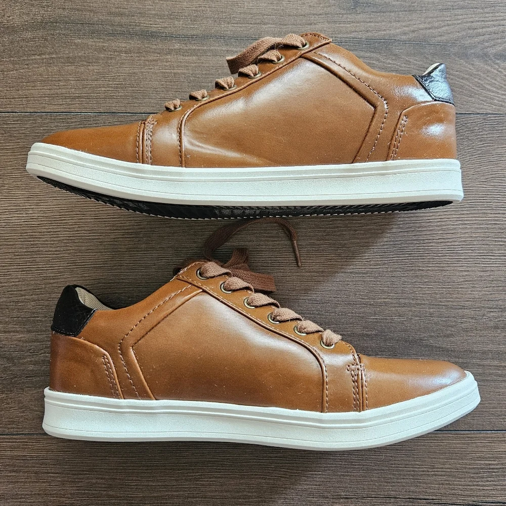 Goodfellow & Co Men's Eddie Casual Faux Leather Sneakers Size 8 EUC